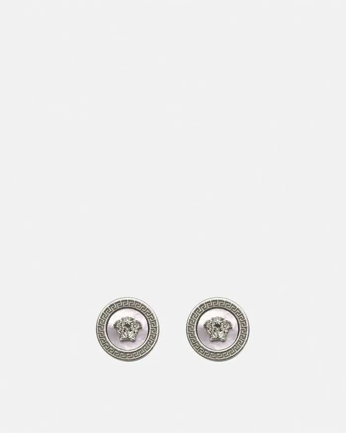 Versace Earrings WomenMen Icon Stud Earrings Silver