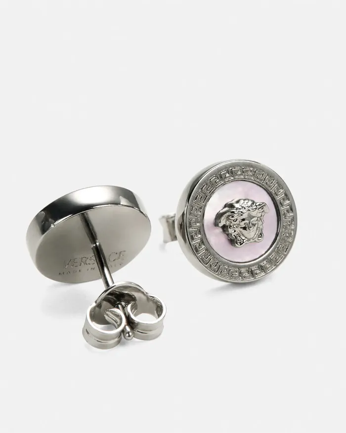 Versace Earrings WomenMen Icon Stud Earrings Silver