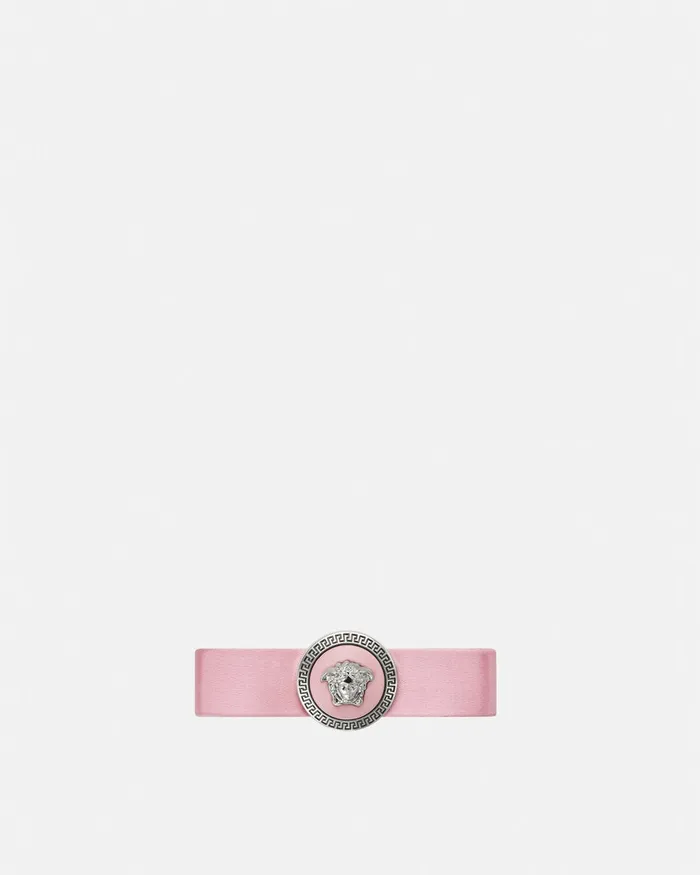 Versace Hair Accessories Women Right Gianni Ribbon Hair Pin Pink