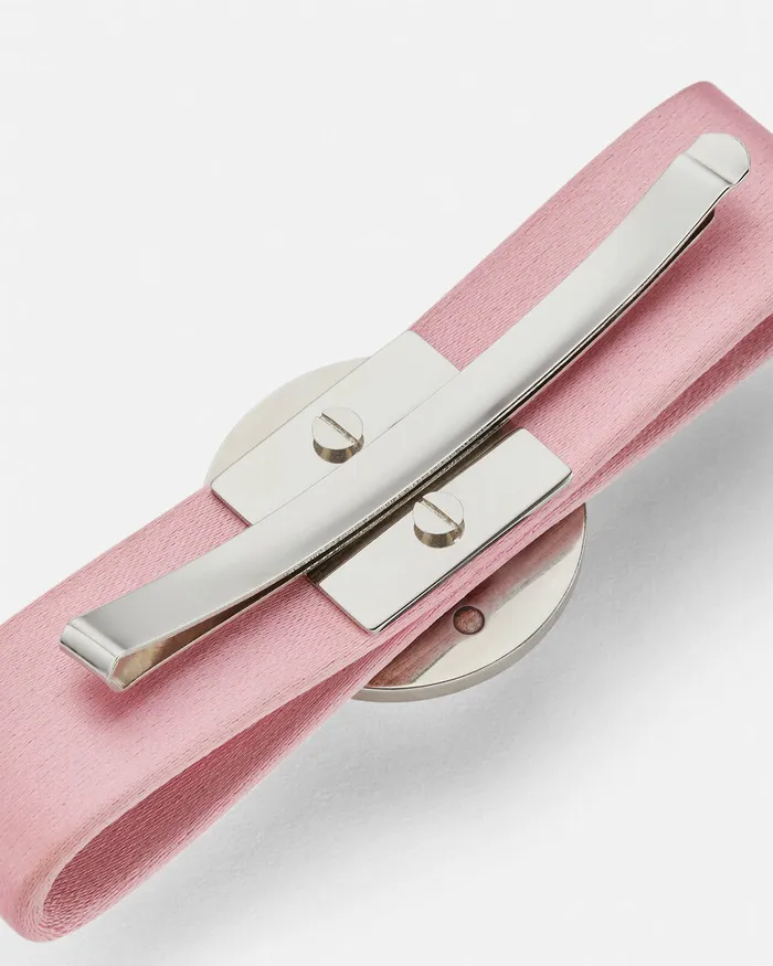 Versace Hair Accessories Women Right Gianni Ribbon Hair Pin Pink
