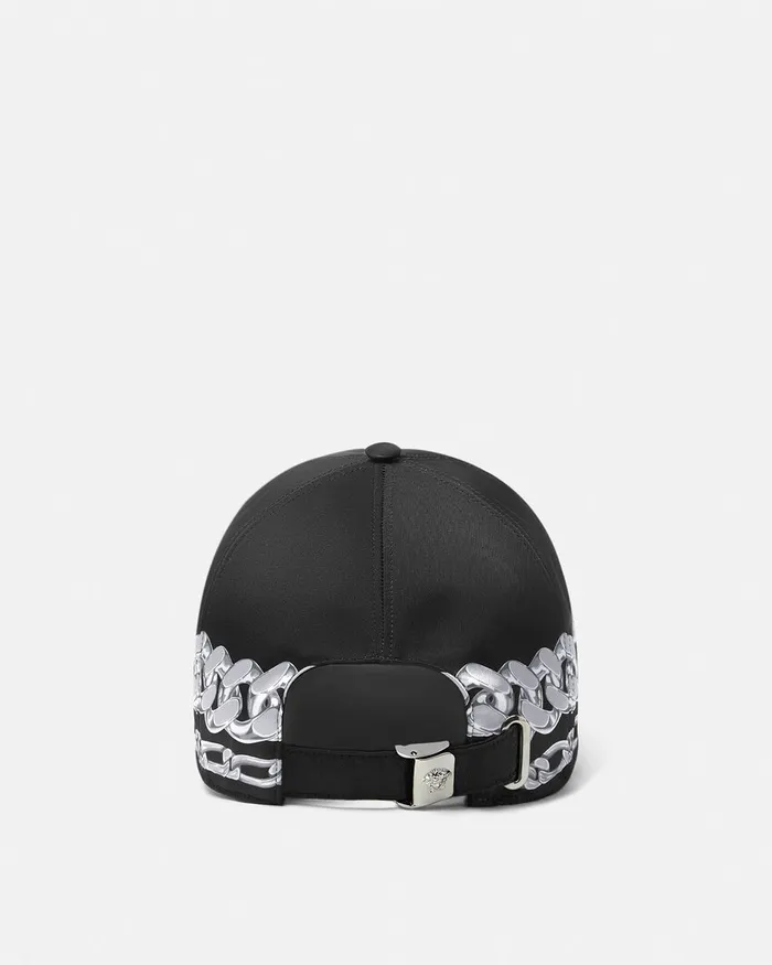 Versace Hats and Caps Men Medusa Chains Baseball Cap Print