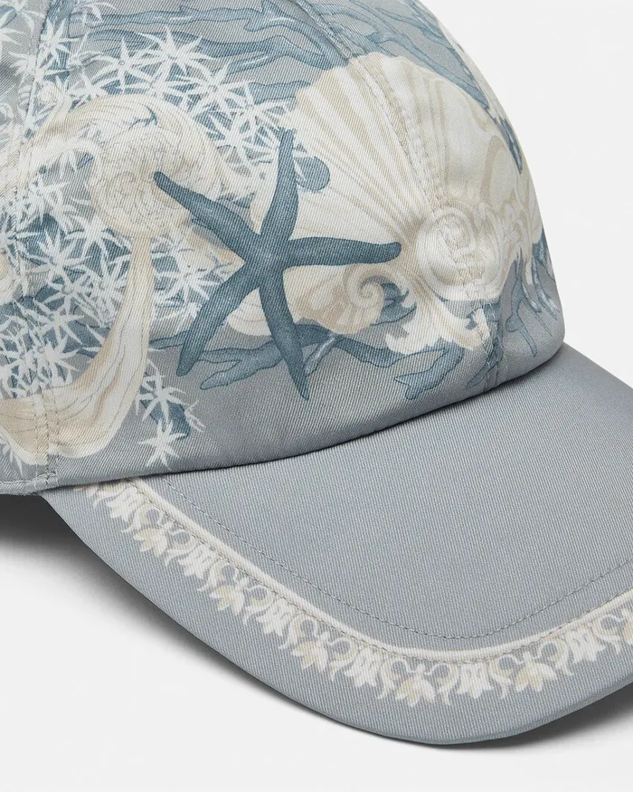 Versace Hats and Caps MenWomen Barocco Sea Baseball Cap Blueprint