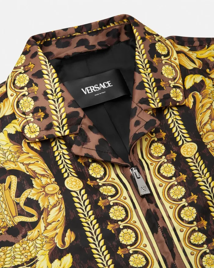 Versace Jackets and Coats Men Wild Barocco Blouson Jacket Animalier