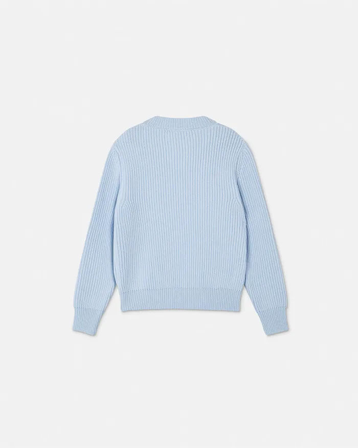 Versace Knitwear and Sweatshirts Kids 1978 ReEdition Logo Sweater Light Blue