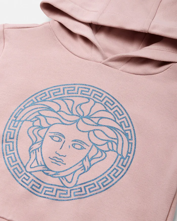 Versace Knitwear and Sweatshirts Kids Medusa Baby Hoodie Light Pink