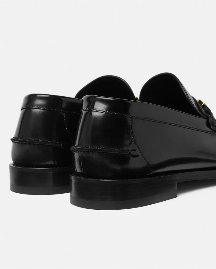 Versace Loafers and Slippers Men Medusa 03995 Loafers Blackgold