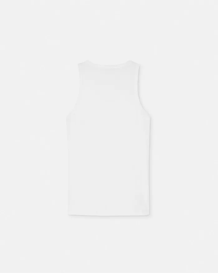 Versace Loungewear and Pajamas Men Medusa Tank Top Undershirt White