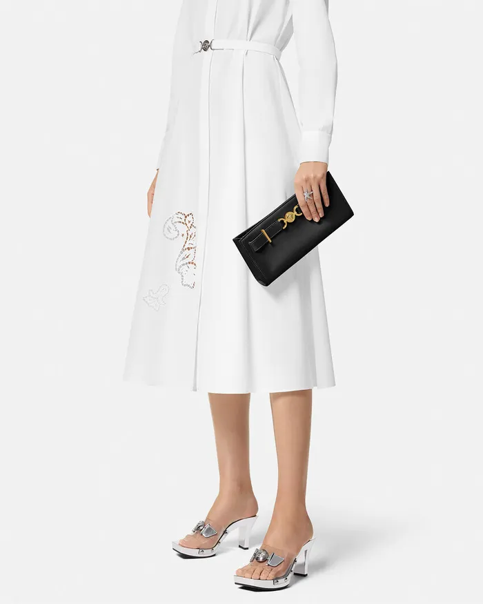 Versace Mini Bags and Clutches Women Medusa 03995 Clutch Blackgold
