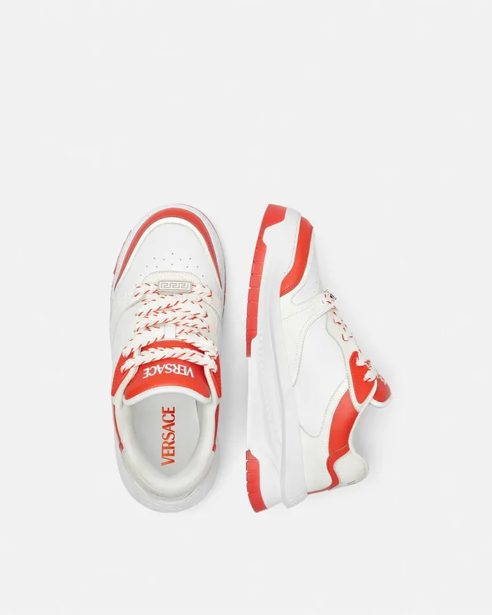 Versace Odissea Men Odissea Sneakers Coral