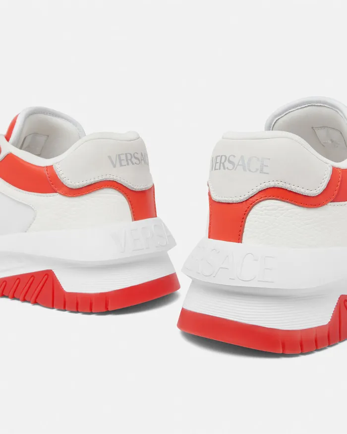 Versace Odissea Men Odissea Sneakers Coral