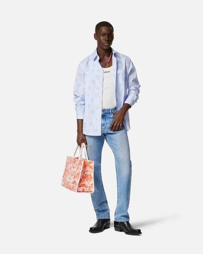 Versace Pants and Shorts Men RegularFit Jeans Blue