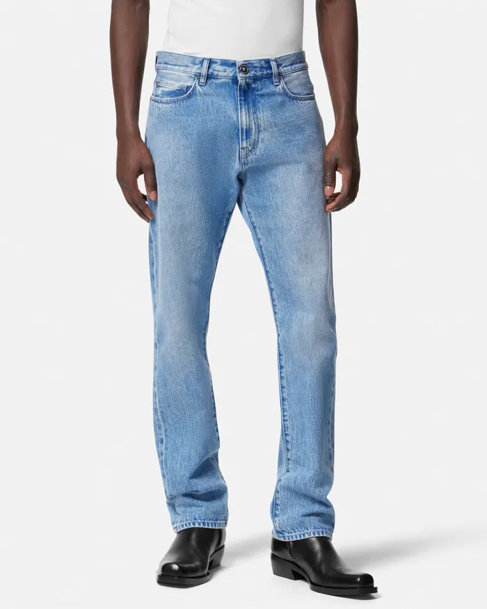 Versace Pants and Shorts Men RegularFit Jeans Blue