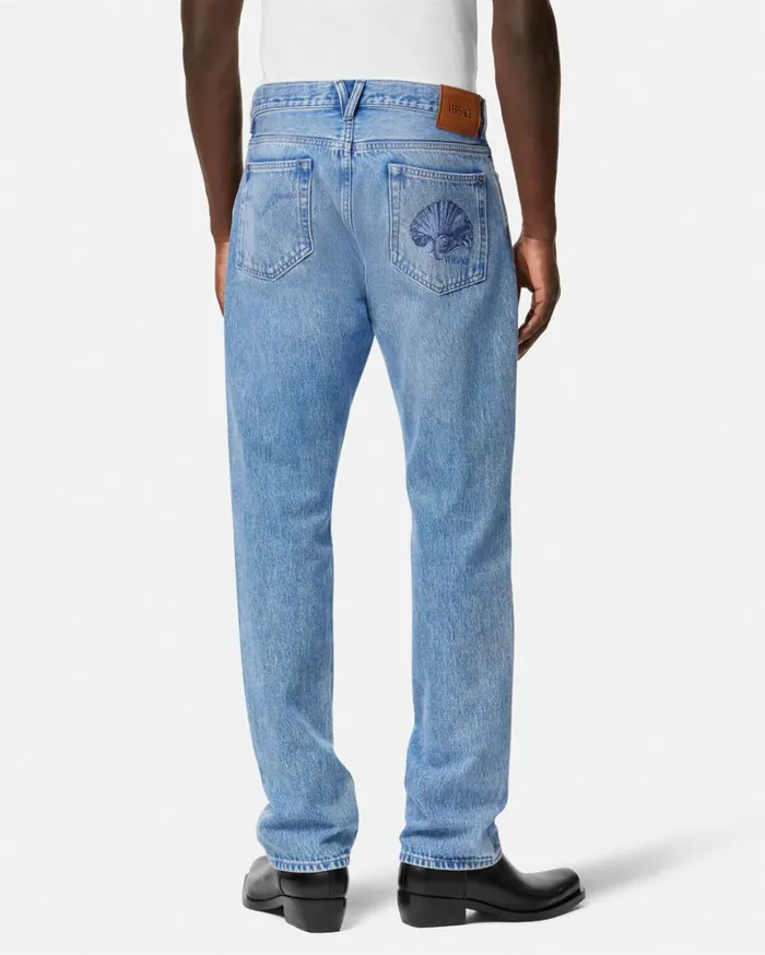 Versace Pants and Shorts Men RegularFit Jeans Blue