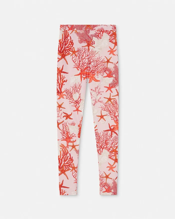 Versace Pants and Shorts Women Barocco Sea Leggings Pinkprint