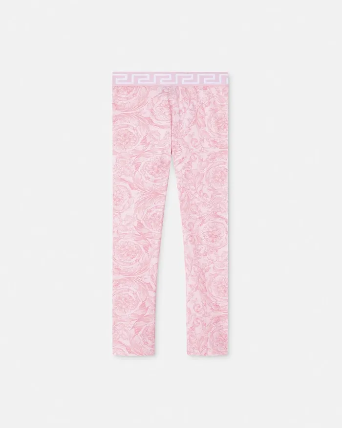Versace Pants and Skirts Kids Barocco Leggings Pinkprint
