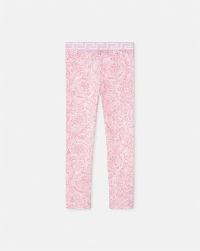 Versace Pants and Skirts Kids Barocco Leggings Pinkprint
