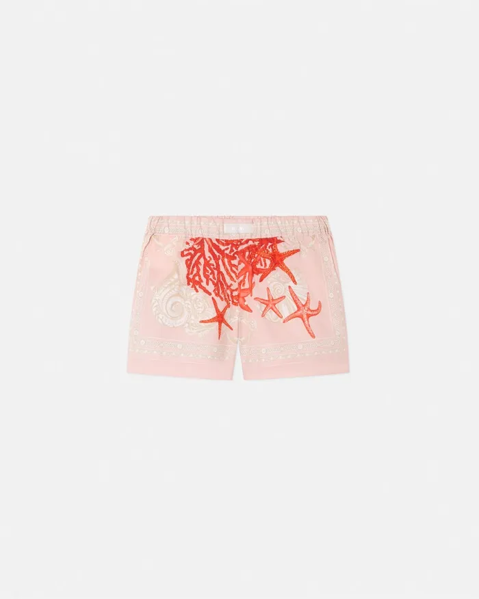 Versace Pants and Skirts Kids Barocco Sea Shorts Coral