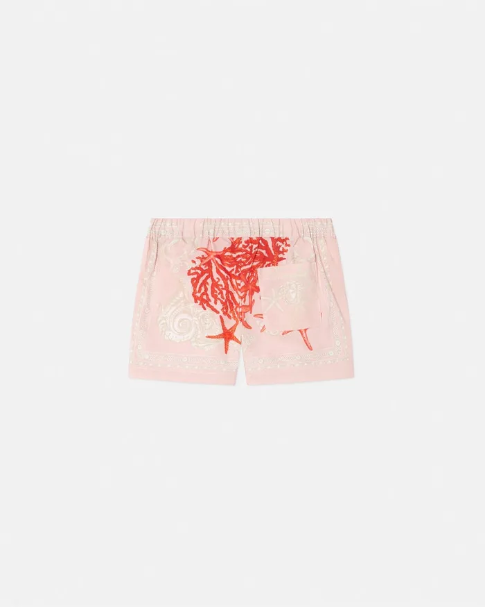 Versace Pants and Skirts Kids Barocco Sea Shorts Coral