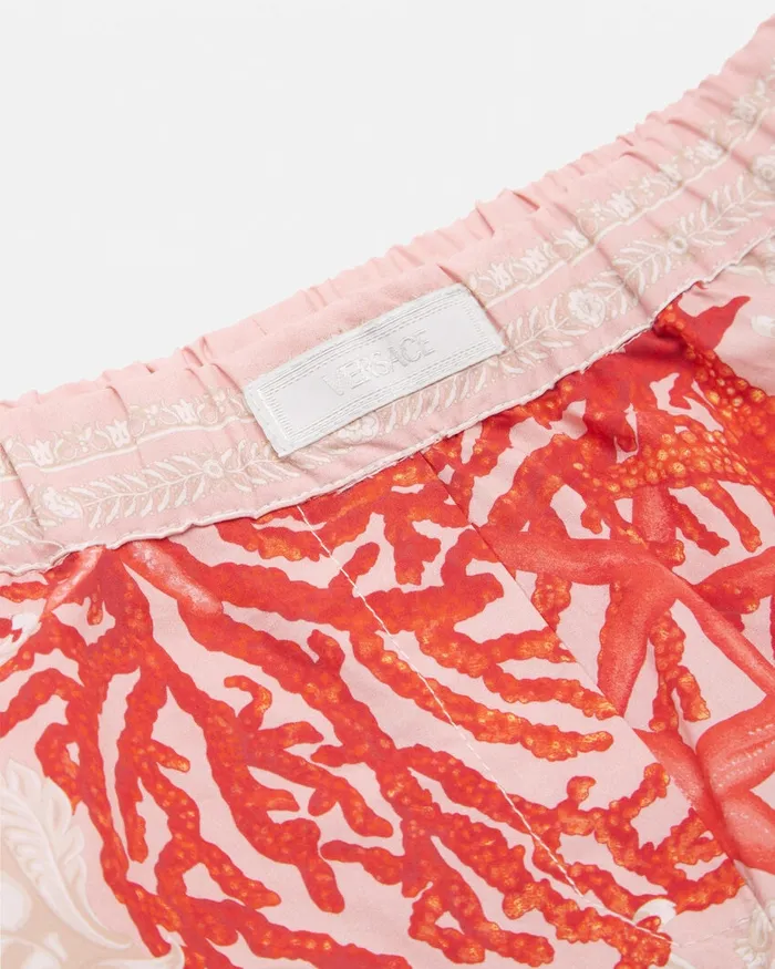 Versace Pants and Skirts Kids Barocco Sea Shorts Coral