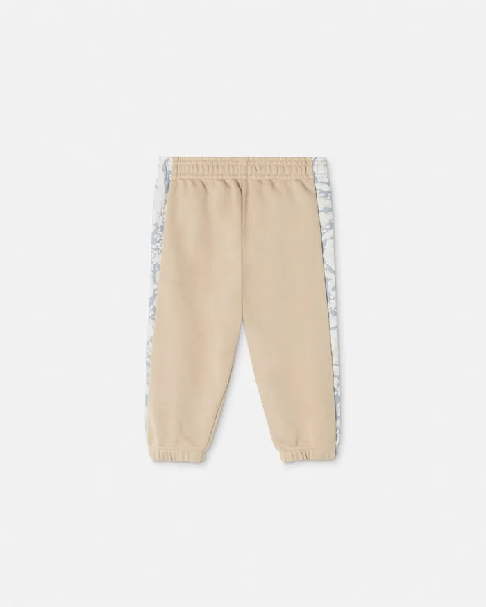 Versace Pants Kids Barocco Paneled Sweatpants Beigeprint