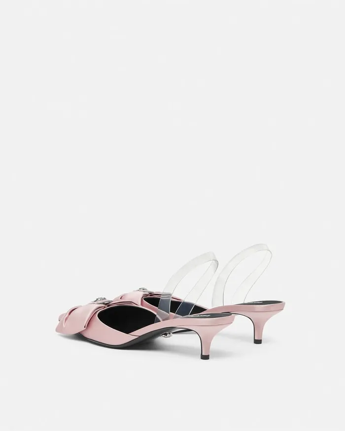 Versace Pumps and Slingbacks Women Alia Slingback Pumps 45 Mm Light Pink