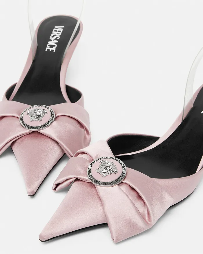 Versace Pumps and Slingbacks Women Alia Slingback Pumps 45 Mm Light Pink