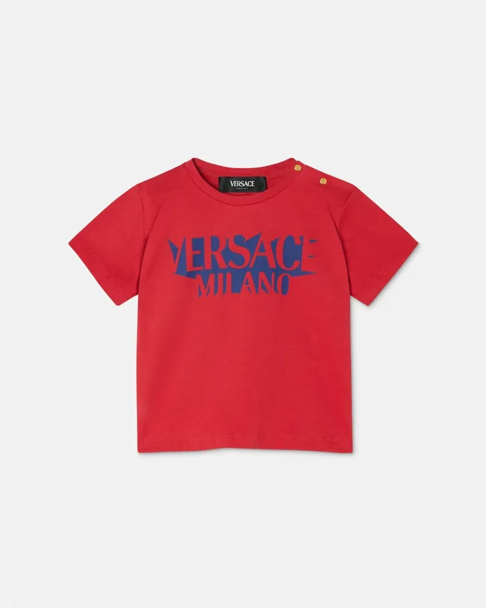 Versace Shirts and Tshirts Kids Logo Baby TShirt Red