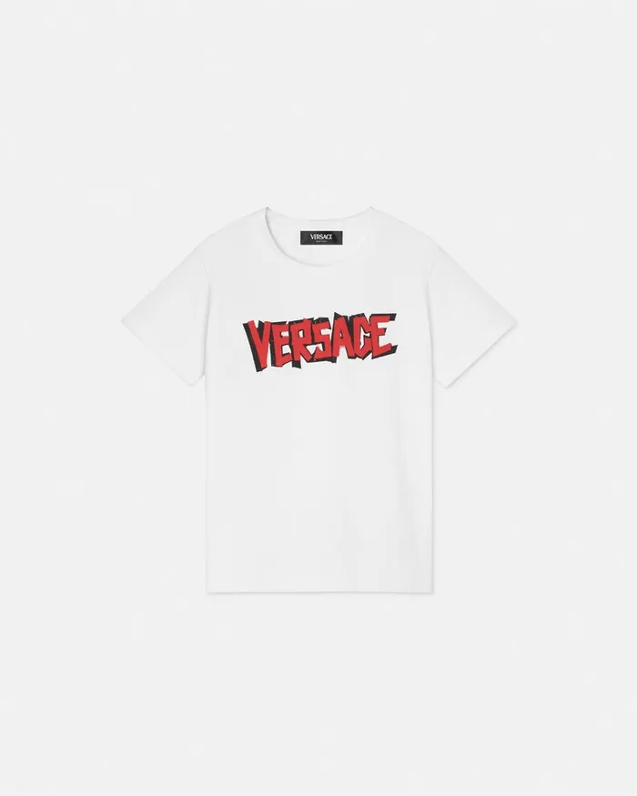 Versace Shirts and Tshirts Kids World Tour TShirt White