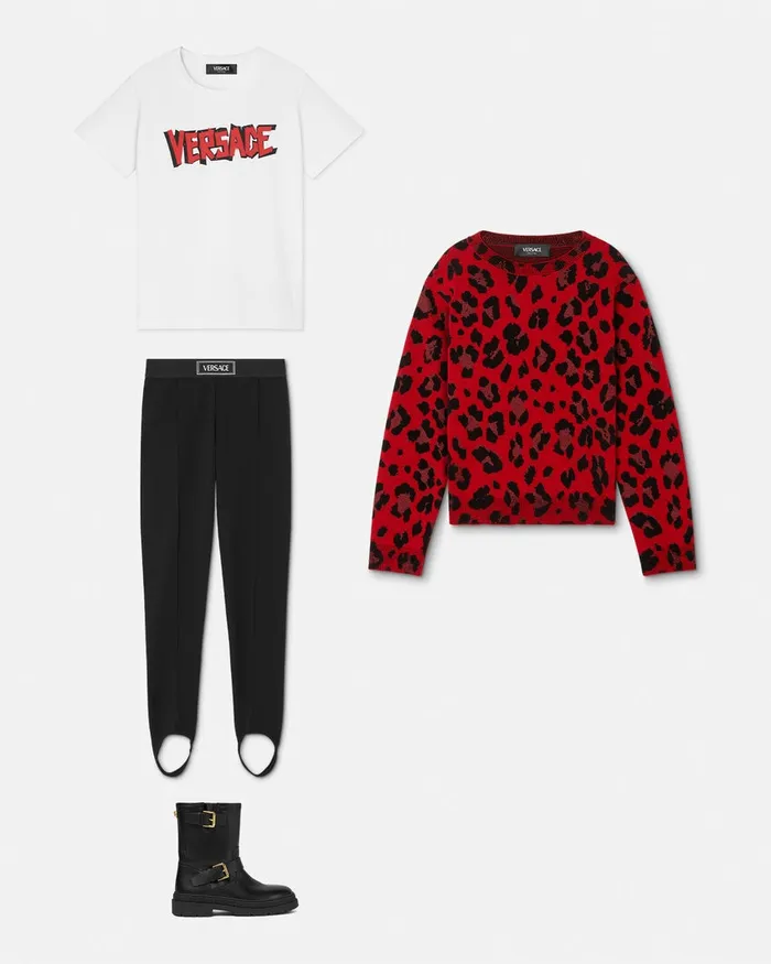 Versace Shirts and Tshirts Kids World Tour TShirt White