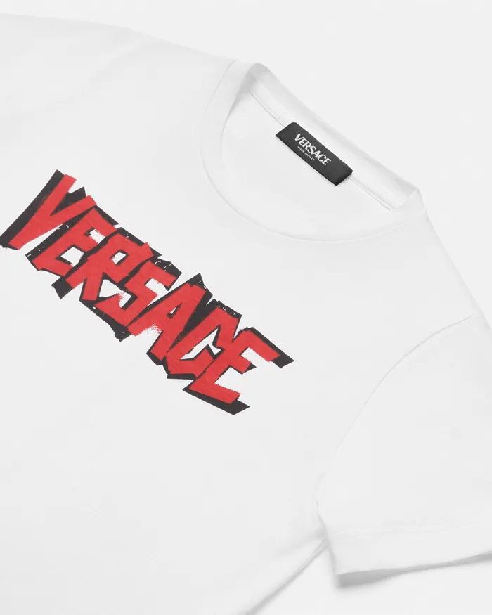 Versace Shirts and Tshirts Kids World Tour TShirt White