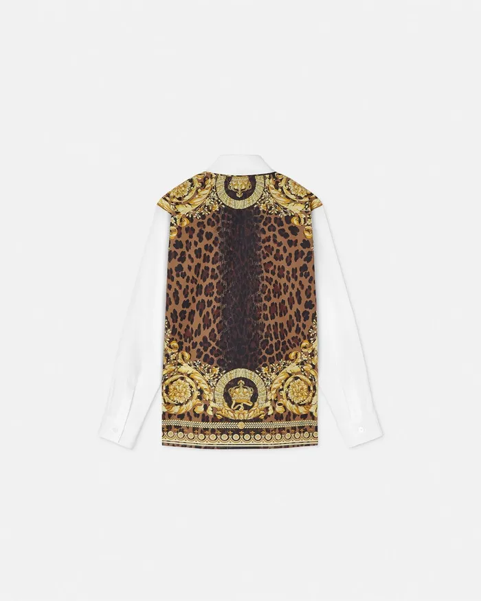Versace Shirts Kids Wild Barocco Shirt White