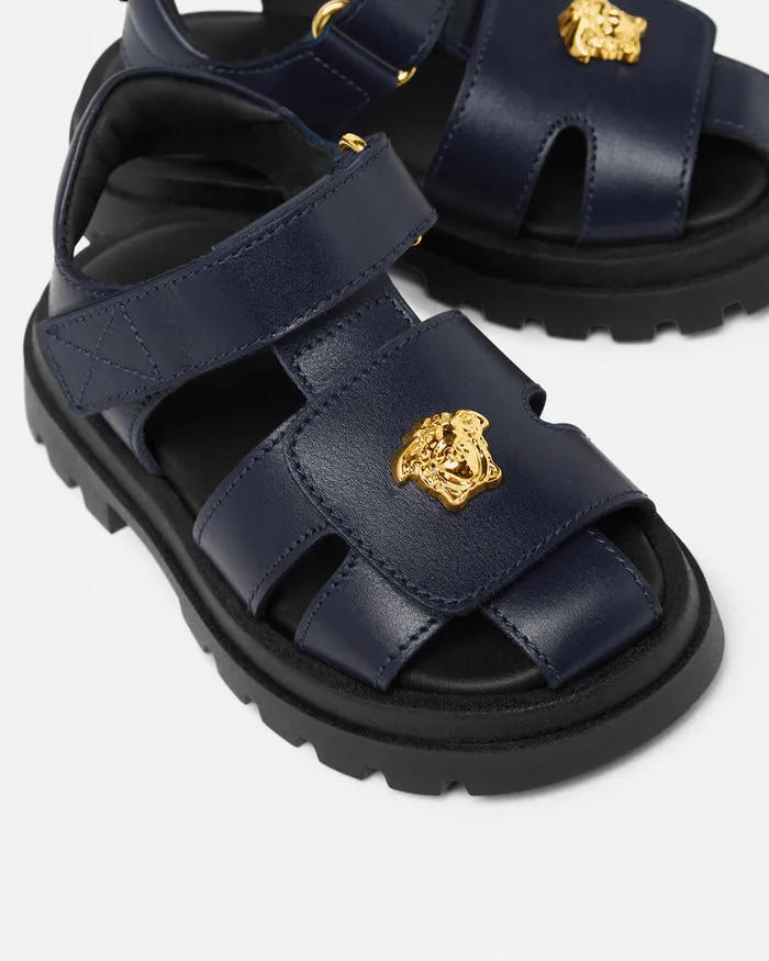 Versace Shoes Kids La Medusa Baby Sandals Blue