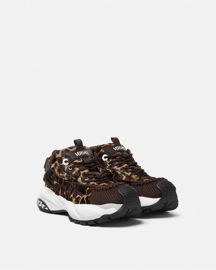 Versace Sneakers Men Leopard Mercury Mvs01 Sneakers Animalier