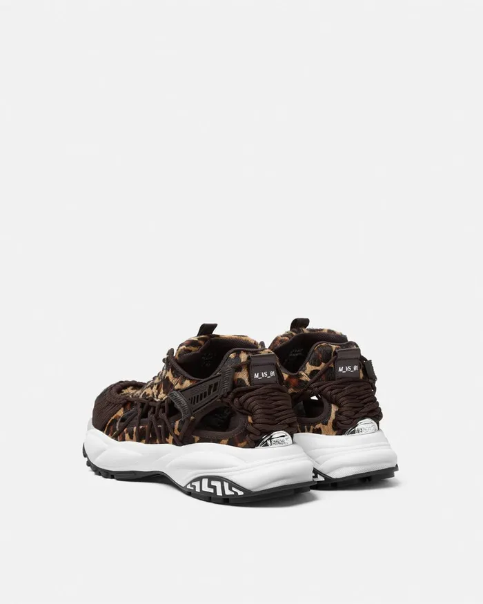 Versace Sneakers Men Leopard Mercury Mvs01 Sneakers Animalier