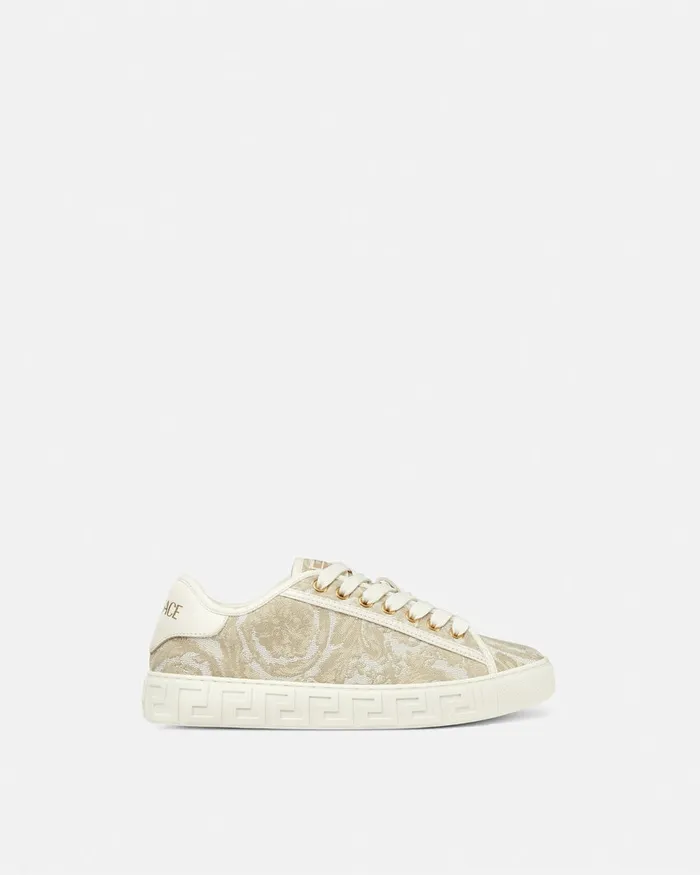 Versace Sneakers Women Barocco Greca Sneakers Beigeprint