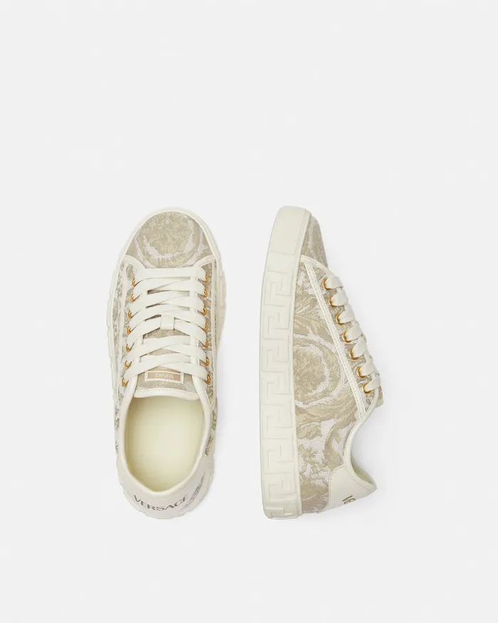 Versace Sneakers Women Barocco Greca Sneakers Beigeprint