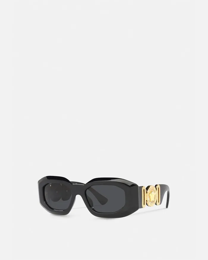 Versace Sunglasses MenWomen Maxi Medusa Biggie Sunglasses Blackgold