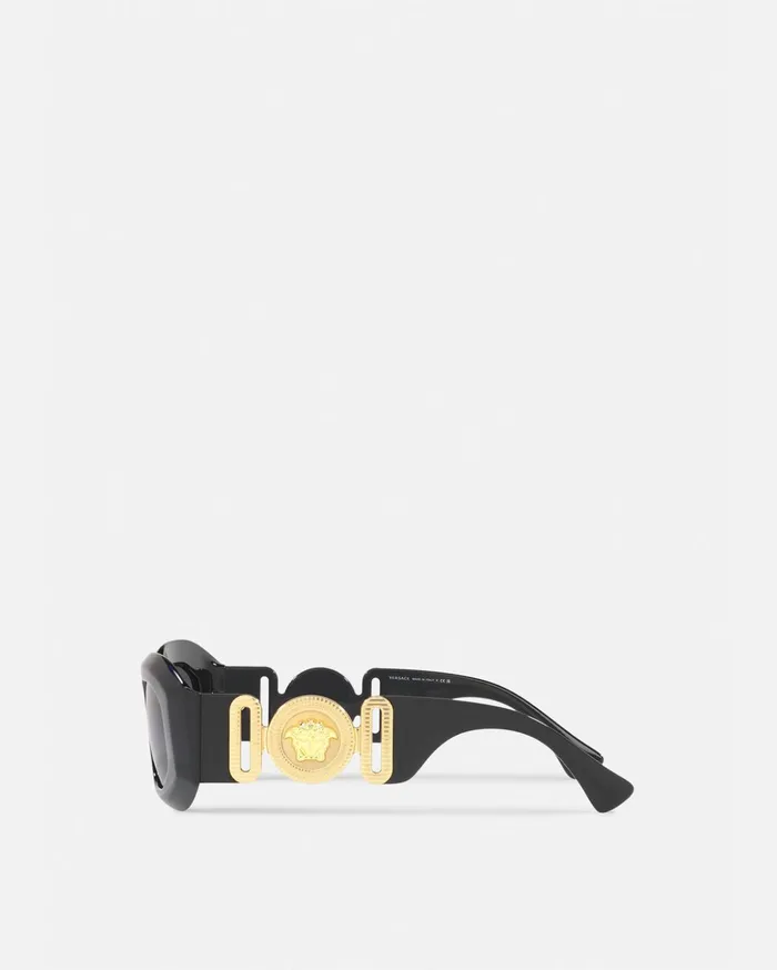 Versace Sunglasses MenWomen Maxi Medusa Biggie Sunglasses Blackgold
