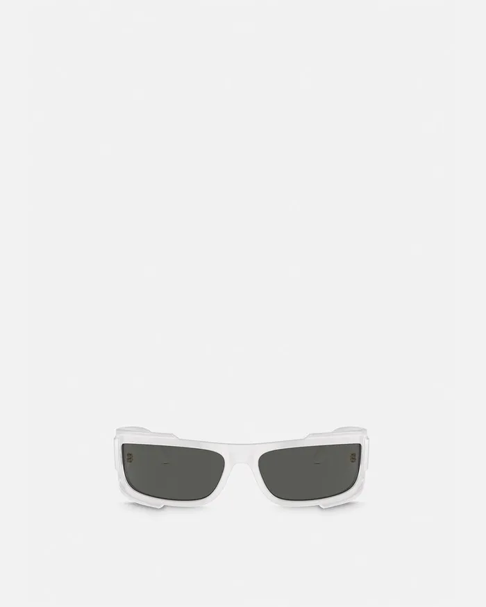 Versace Sunglasses Women Medusa Biggie Shield Sunglasses Havana