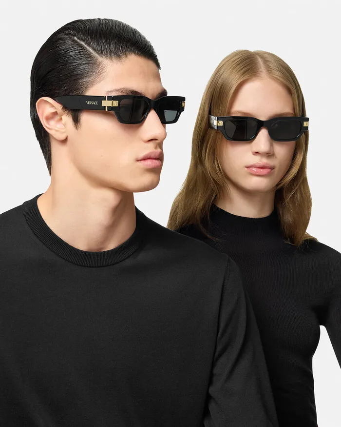 Versace Sunglasses WomenMen Classic Top Sunglasses Black