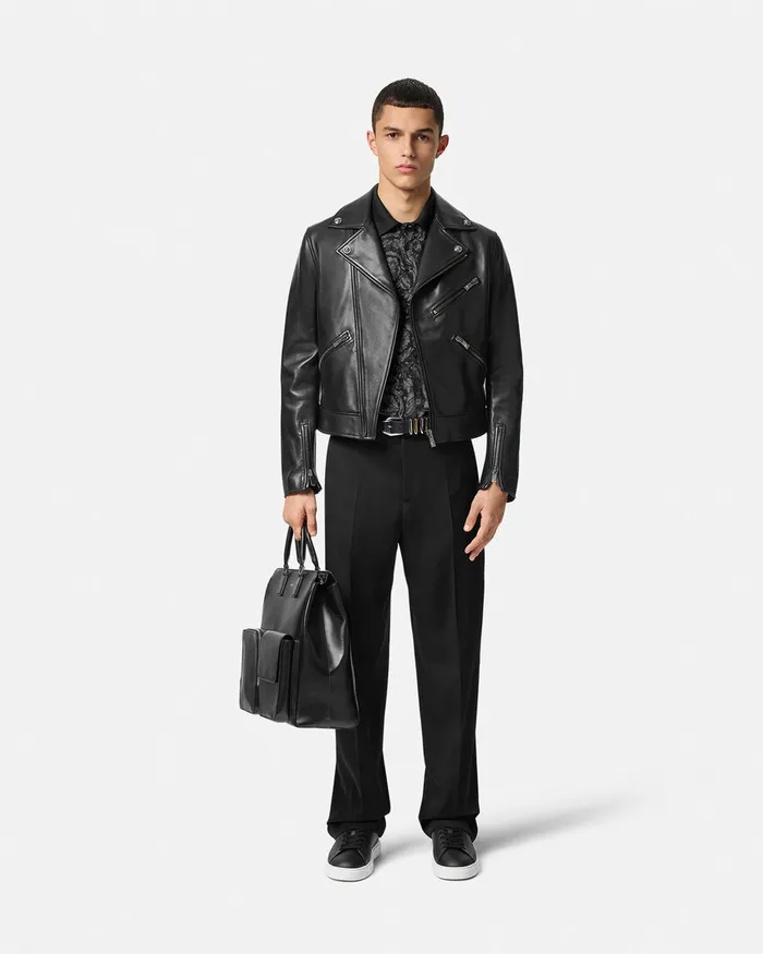 Versace TShirts and Polos Men Barocco Polo Shirt Gray
