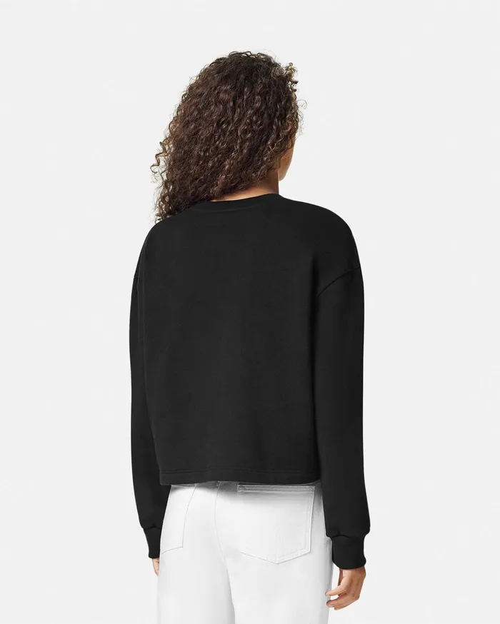 Versace TShirts and Sweatshirts Women Embellished Medusa Sweatshirt Black