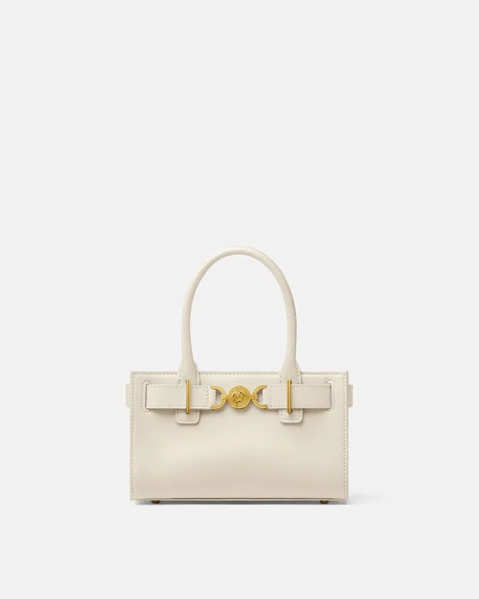 Versace Totes Women Medusa 03995 Small Tote Bag Beige