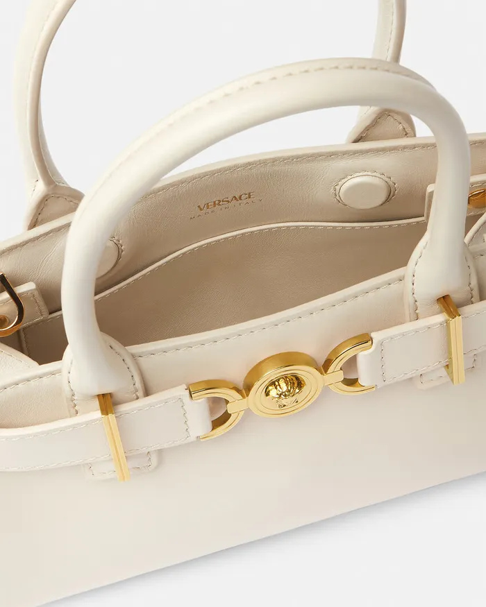 Versace Totes Women Medusa 03995 Small Tote Bag Beige