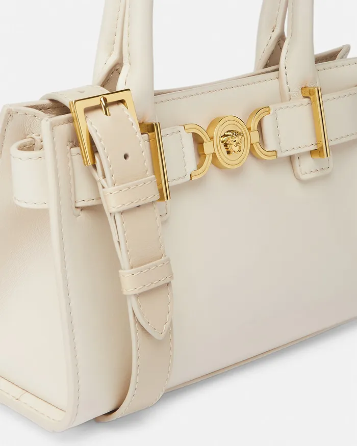Versace Totes Women Medusa 03995 Small Tote Bag Beige