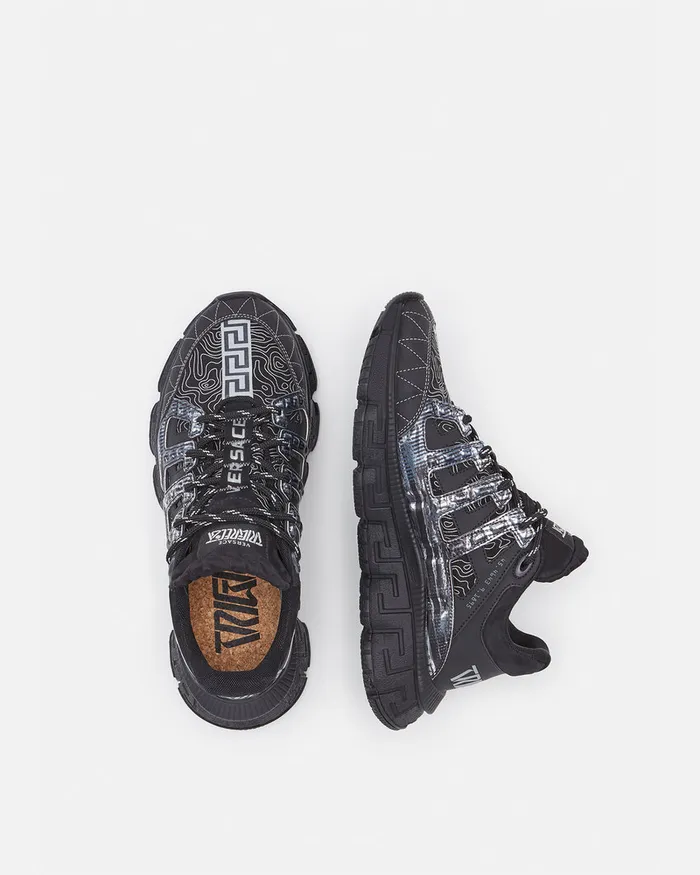 Versace Trigreca Men Trigreca Sneakers Black