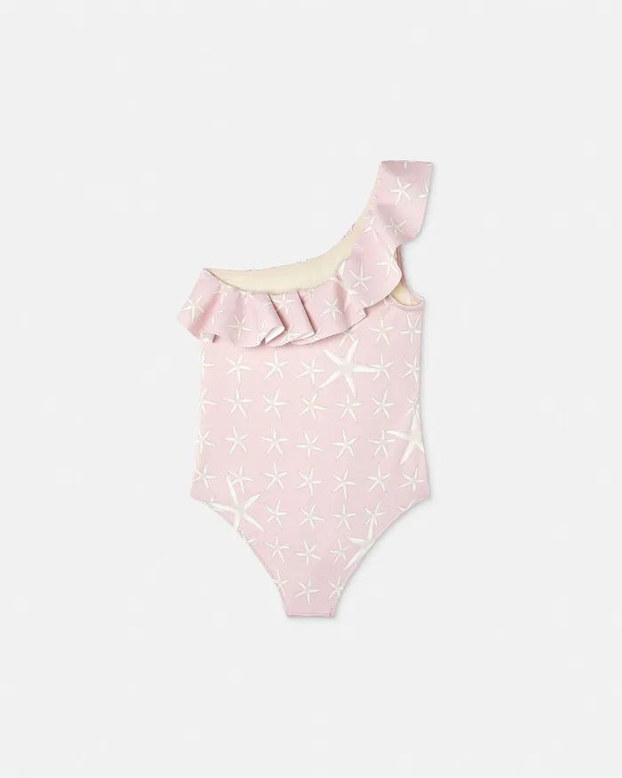 Versace Underwear and Beachwear Kids Stella Marina Swimsuit White