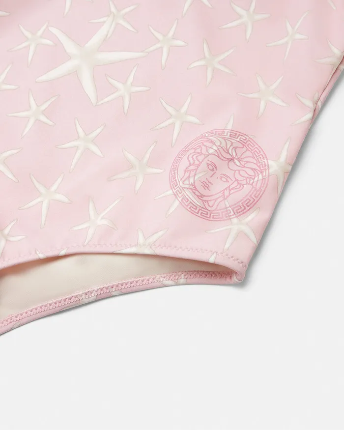 Versace Underwear and Beachwear Kids Stella Marina Swimsuit White