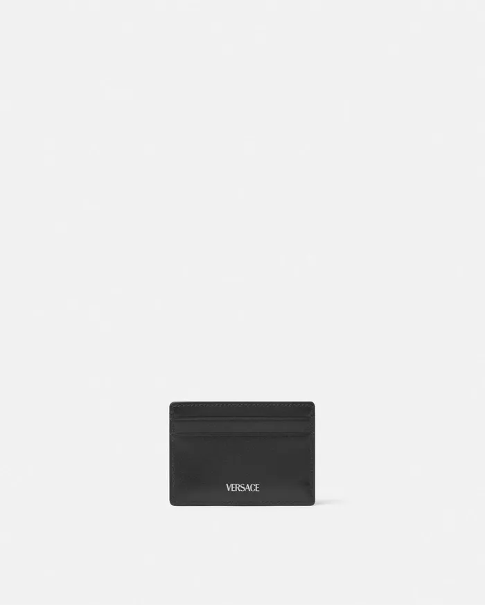 Versace Wallets Men Barocco Jacquard Cardholder Blackprint