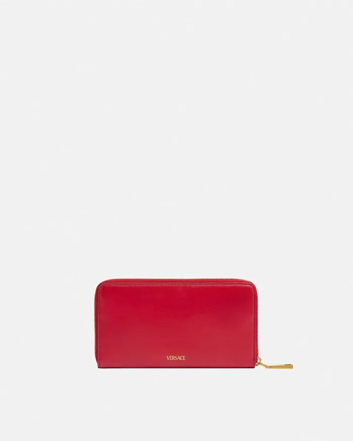 Versace Wallets Women Medusa 03995 Long Wallet Red